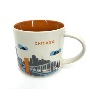 2015 Starbucks Coffee CHICAGO You Are Here Collection Coffee Mug Tea Cup14oz